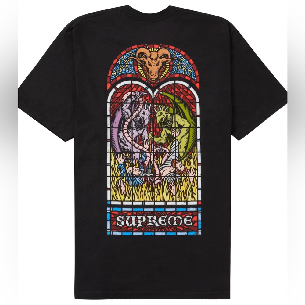 SUPREME Worship tee black brand new ds sold out rare!!